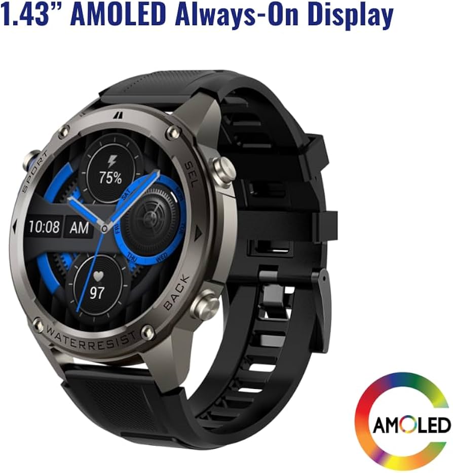 Amazon.com: Infiniity DM56 Smartwatch for Men, 1.43